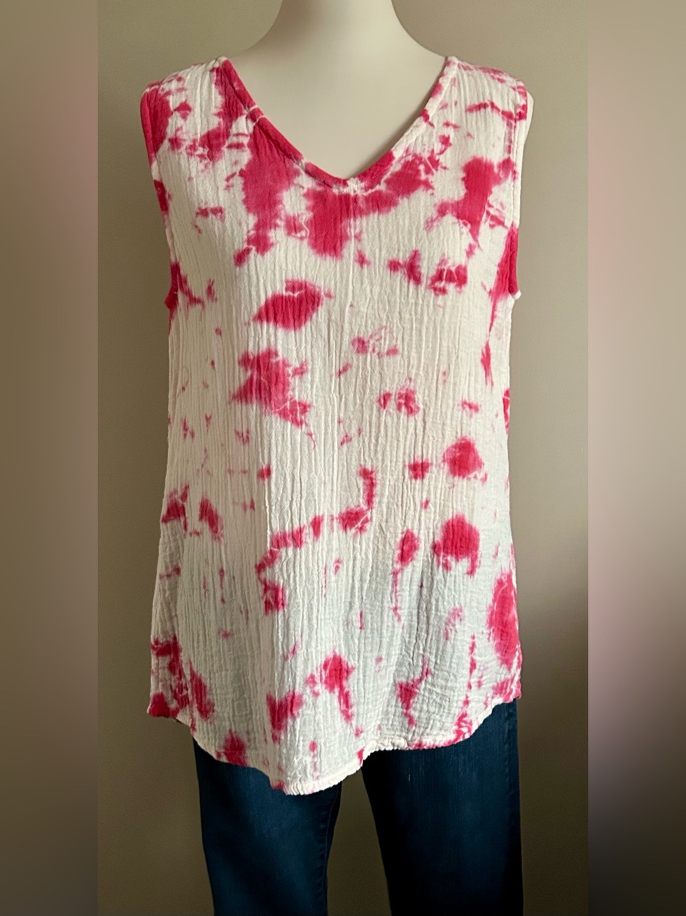 Shannon Passero “Katy” Tie-Dye Gauze-Cotton Tank
